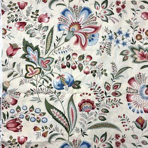 VTG 90’s Jay Yang abstract Asian colorful floral Design Fabric 1 yrd & 33"